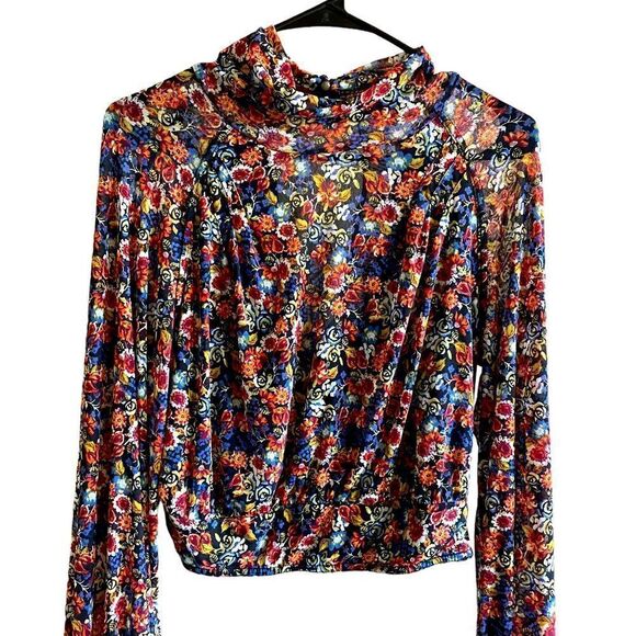 FREE PEOPLE All Dolled Up Blouse Size Small - Picture 2 of 13